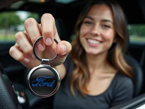Ford Support Porte-clés Style Alliage Moderne